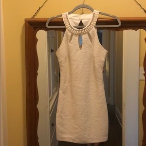 Shimmering Pearl White Banquet/Party Dress